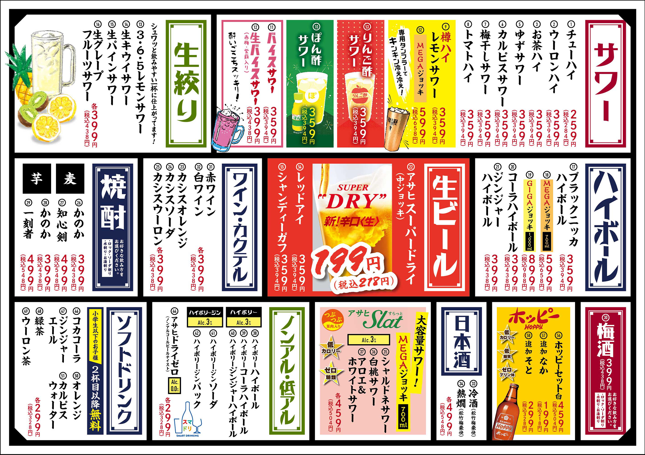 大衆酒場 3・6・5（さんろくご）酒場 メニュー